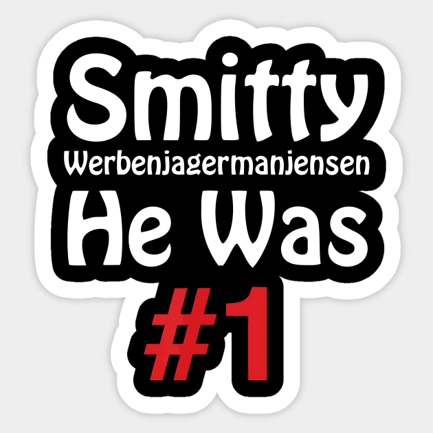 smitty 1f Sticker by Famella Diaz